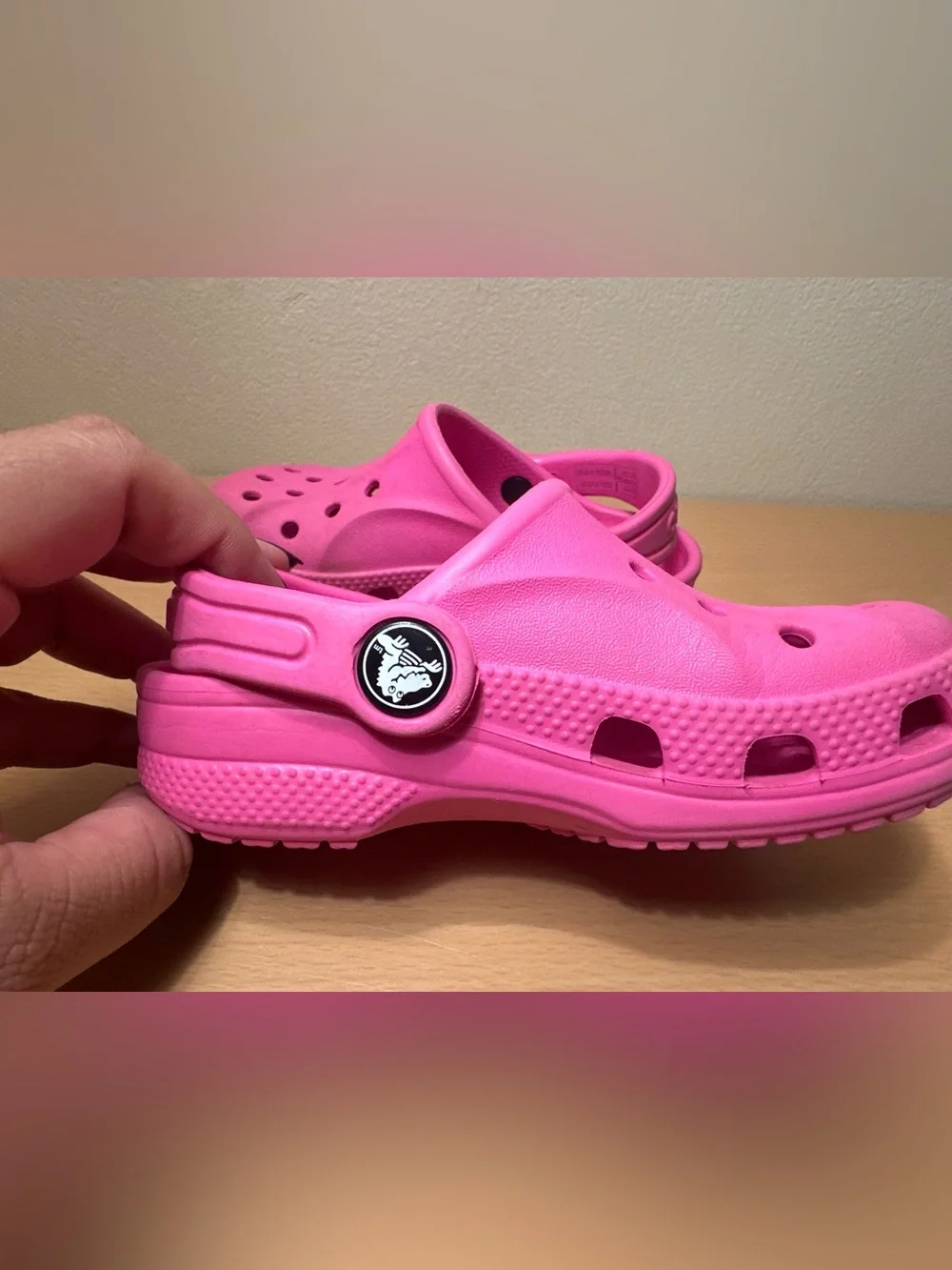 Crocs Classic Clog Pink Slip On Shoes Size C 8